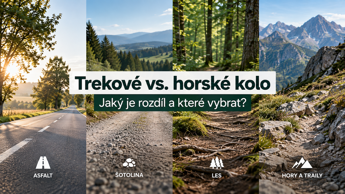 Trekové vs. horské kolo: jaký je rozdíl a které vybrat?