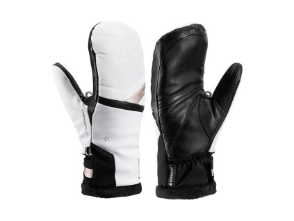 Leki Snowfox 3D Lady Mitt - white-gold (Velikost 8,5)