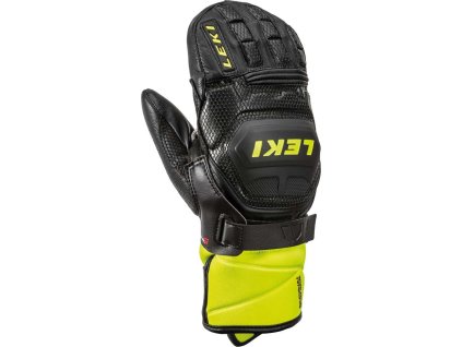 Leki Worldcup Race Flex S Junior Mitt - black-ice lemon (Velikost 8)