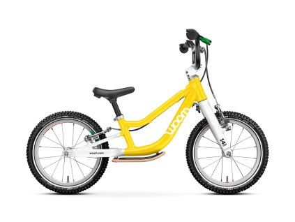 Dětské odrážedlo WOOM 1 Plus GO - 14"/ vibrant yellow