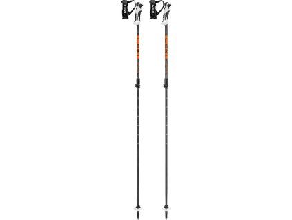 Leki Drifter Vario S, black-dark anthracite-neonorange (Velikost 90-120 cm)