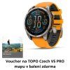 Garmin Fenix 8 47mm AMOLED, Titan Sapphire Graphite Orange  + TOPO Czech mapy ZDARMA!